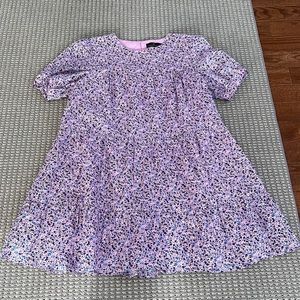 Pommader Place, lilac floral Quinn dress